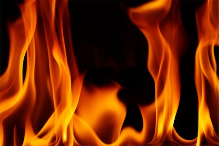 fire flame on black background Stock Photo - Budget Royalty-Free & Subscription, Code: 400-05171537