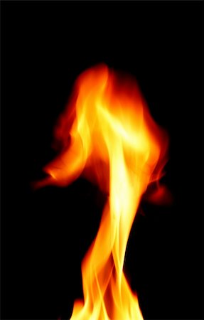 simsearch:400-04900858,k - fire flame on black background Foto de stock - Royalty-Free Super Valor e Assinatura, Número: 400-05171549