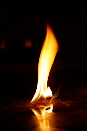 fire flame on black background Stock Photo - Budget Royalty-Free & Subscription, Code: 400-05171540
