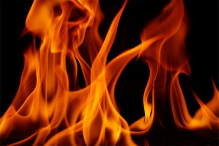 fire flame on black background Stock Photo - Budget Royalty-Free & Subscription, Code: 400-05171542