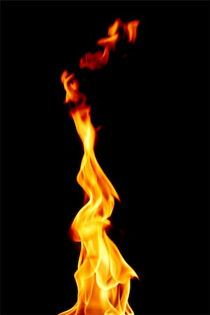 simsearch:400-05692200,k - fire flame on black background Stock Photo - Budget Royalty-Free & Subscription, Code: 400-05171557