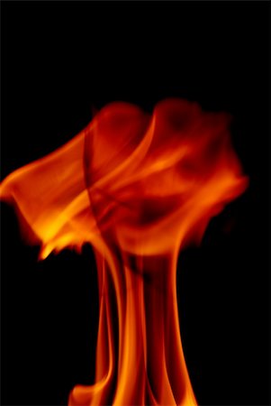 simsearch:400-05692200,k - fire flame on black background Stock Photo - Budget Royalty-Free & Subscription, Code: 400-05171552