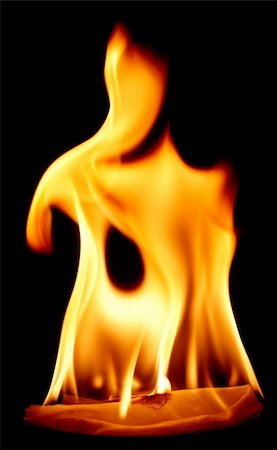 simsearch:400-04418789,k - fire flame on black background Stock Photo - Budget Royalty-Free & Subscription, Code: 400-05171562