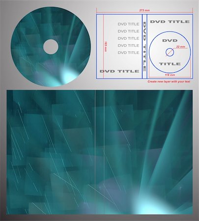 dvd - Abstract design template for dvd label and box-cover. Based on rendering of 3d fractal graphics. For using create new layer with your text. Stock Photo - Budget Royalty-Free & Subscription, Code: 400-05171657