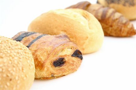 pain au chocolat - Croissants and Buns Stock Photo - Budget Royalty-Free & Subscription, Code: 400-05172982