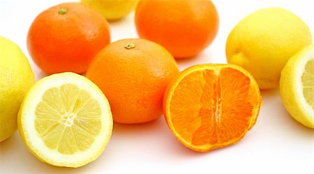 simsearch:400-07613620,k - lemons and mandarins Stockbilder - Microstock & Abonnement, Bildnummer: 400-05173045