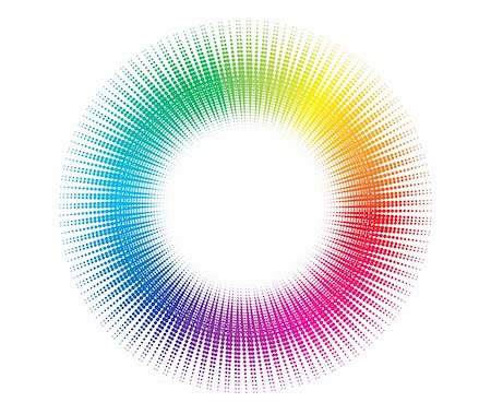 simsearch:400-05907409,k - rainbow wave halftone circle background with white background Stock Photo - Budget Royalty-Free & Subscription, Code: 400-05173476