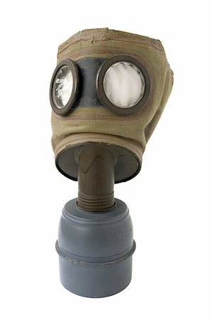 old gas mask on a white background Stock Photo - Budget Royalty-Free & Subscription, Code: 400-05173724