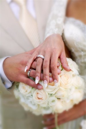 A wedding etude is in colors, weddings rings Photographie de stock - Aubaine LD & Abonnement, Code: 400-05184074