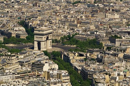 View from the Eiffel Tower on Paris Stock Photo - Budget Royalty-Free & Subscription, Code: 400-05184612