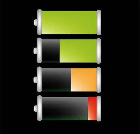 simsearch:400-06429921,k - nice illustration of battery life isolated on background Stockbilder - Microstock & Abonnement, Bildnummer: 400-05185793