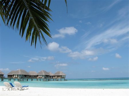 simsearch:400-05184992,k - water house and beach of Maldives island Stock Photo - Budget Royalty-Free & Subscription, Code: 400-05185853