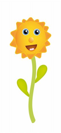 simsearch:400-05245245,k - nice illustration of sunflower isolated on background Foto de stock - Super Valor sin royalties y Suscripción, Código: 400-05187080