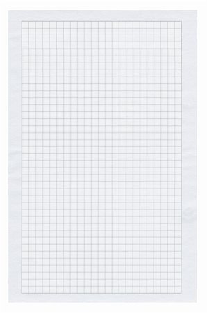 simsearch:400-06568755,k - piece of squared paper on white background Stock Photo - Budget Royalty-Free & Subscription, Code: 400-05187114