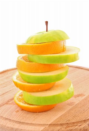 Orange and apple mix Stock Photo - Budget Royalty-Free & Subscription, Code: 400-05187176