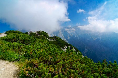 simsearch:400-08735364,k - Mighty Alpine mountain range in Austria, spring time and path Fotografie stock - Microstock e Abbonamento, Codice: 400-05187439