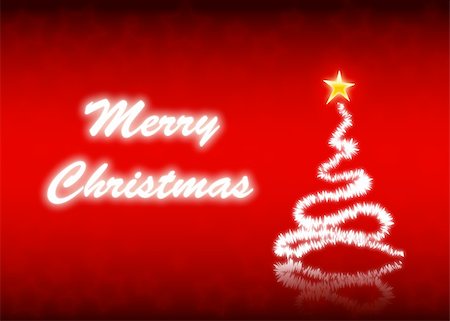 santa claus ski - Merry Christmas postcard  with  Christmas tree    vector graphics with zip folder Foto de stock - Super Valor sin royalties y Suscripción, Código: 400-05188019