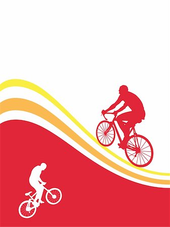 simsearch:400-05188041,k - Red bicycle frame, vector illustration Stockbilder - Microstock & Abonnement, Bildnummer: 400-05188038