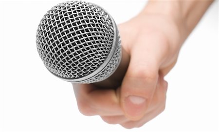 simsearch:400-05179483,k - Microphone isolated on white Stock Photo - Budget Royalty-Free & Subscription, Code: 400-05188236