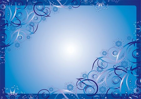 Christmas card illustration, background. Christmas snow. The falling snow. Blue. Stock Photo - Budget Royalty-Free & Subscription, Code: 400-05188663