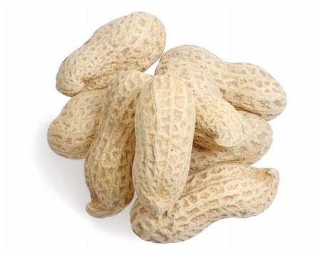 simsearch:400-04136218,k - Handful of peanuts on a white background, isolated Stockbilder - Microstock & Abonnement, Bildnummer: 400-05189179