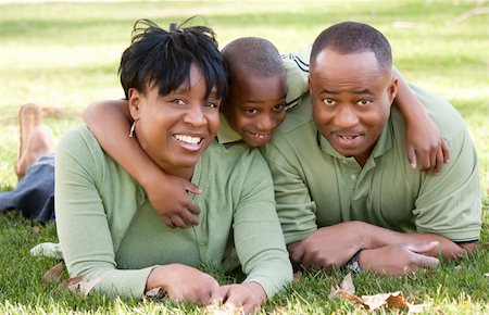 African American Family Enjoying a Day in the Park. Stock Photo - Budget Royalty-Free & Subscription, Code: 400-05189170