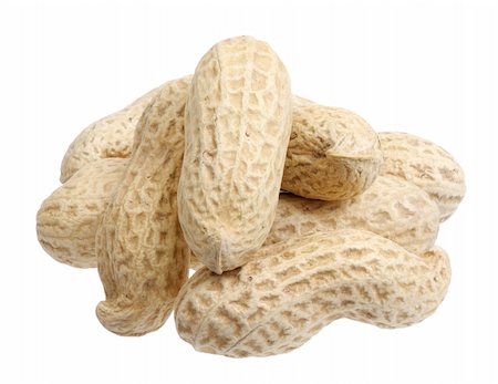 simsearch:400-05189183,k - Handful of peanuts on a white background, isolated Foto de stock - Super Valor sin royalties y Suscripción, Código: 400-05189180