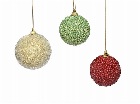 Group of christmas decorations hanging Fotografie stock - Microstock e Abbonamento, Codice: 400-05180198