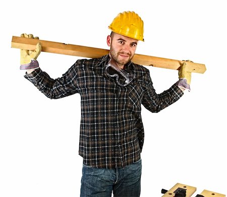 simsearch:400-04648821,k - manual worker take a rest isolated on white background Foto de stock - Royalty-Free Super Valor e Assinatura, Número: 400-05180862