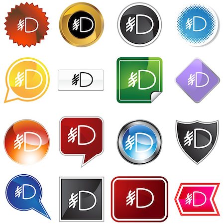 simsearch:400-04182482,k - Fog light icon set isolated on a white background. Photographie de stock - Aubaine LD & Abonnement, Code: 400-05181134