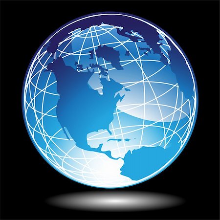 simsearch:400-04643244,k - A set 3D blue globe with black background. Stock Photo - Budget Royalty-Free & Subscription, Code: 400-05182145