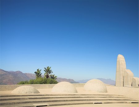 Famous landmark of the Afrikaans Language Monument in Paarl, Western Cape, South Africa Stock Photo - Budget Royalty-Free & Subscription, Code: 400-05182199