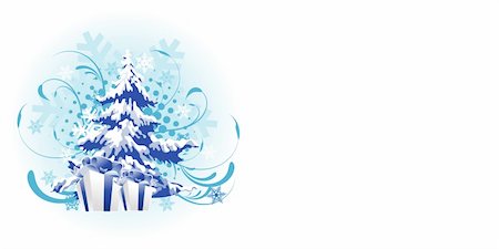 Christmas tree design Vector illustration Stock Photo - Budget Royalty-Free & Subscription, Code: 400-05182701