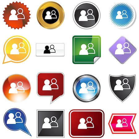 simsearch:400-04366633,k - Social network icon set isolated on a white background. Stock Photo - Budget Royalty-Free & Subscription, Code: 400-05183112