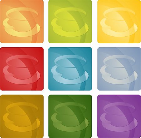 Colorful coffee beverage illustration icon set many different colors Stock Photo - Budget Royalty-Free & Subscription, Code: 400-05183361