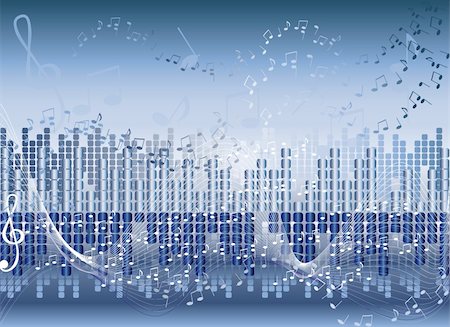 simsearch:400-05183914,k - Illustration of Music retro background with equalizer Fotografie stock - Microstock e Abbonamento, Codice: 400-05183911