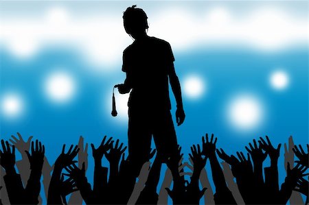 simsearch:400-05050679,k - The singer appears on scene before an audience Stock Photo - Budget Royalty-Free & Subscription, Code: 400-05194246