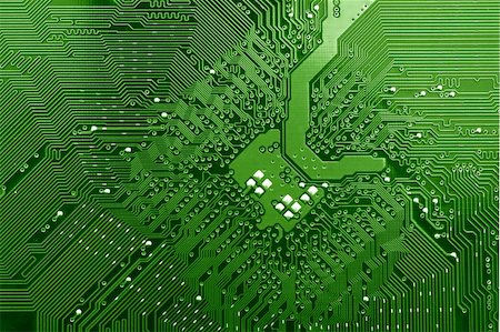 simsearch:400-03966982,k - Green circuit board without components. Stock Photo - Budget Royalty-Free & Subscription, Code: 400-05194676