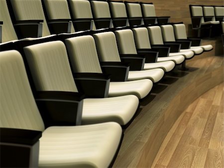 row of seat in auditorium room Stock Photo - Budget Royalty-Free & Subscription, Code: 400-05194904