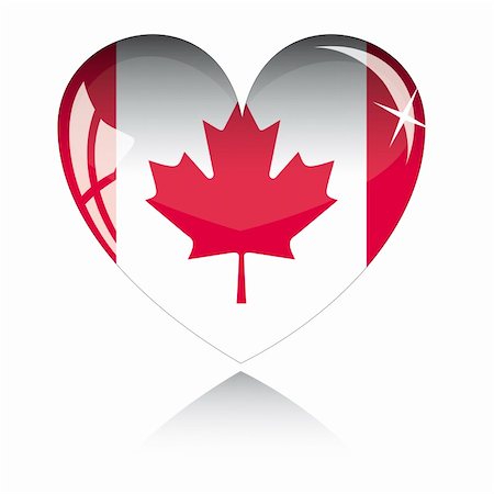 simsearch:400-04783033,k - Vector heart with Canada flag texture isolated on a white background. Foto de stock - Super Valor sin royalties y Suscripción, Código: 400-05195598