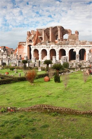 simsearch:400-04669290,k - Santa Maria Capua Vetere Amphitheater in Capua city, Italy in december 2009. Stock Photo - Budget Royalty-Free & Subscription, Code: 400-05195757