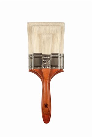 simsearch:400-04053662,k - Three Different Sized Paint Brushes Isolated on White with Clipping Path. Stock Photo - Budget Royalty-Free & Subscription, Code: 400-05196302