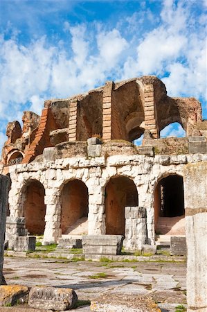 simsearch:400-04669290,k - Santa Maria Capua Vetere Amphitheater in Capua city, Italy in december 2009. Stock Photo - Budget Royalty-Free & Subscription, Code: 400-05196357