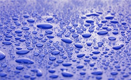 Blue water Drops background Stock Photo - Budget Royalty-Free & Subscription, Code: 400-05197277