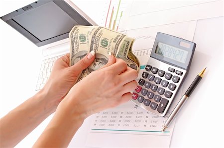 Calculation of financial growth and investment Stock Photo - Budget Royalty-Free & Subscription, Code: 400-05197344