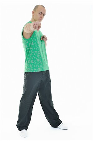 simsearch:400-06083451,k - strong young man exercise fitness isolated on white Photographie de stock - Aubaine LD & Abonnement, Code: 400-05197352