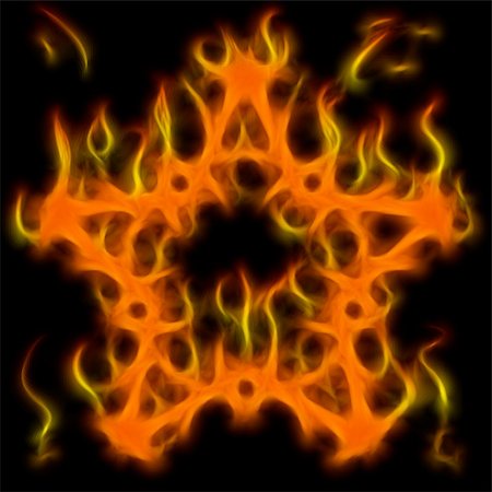 simsearch:400-05196951,k - Abstract of mystery pentagram-symbol. Flame-simulated on black background. Photographie de stock - Aubaine LD & Abonnement, Code: 400-05197502