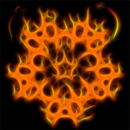 simsearch:400-05715474,k - Abstract of mystery pentagram-symbol. Flame-simulated on black background. Stock Photo - Budget Royalty-Free & Subscription, Code: 400-05197503