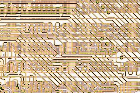 simsearch:400-05269277,k - Graphical abstract background - golden circuit board Stockbilder - Microstock & Abonnement, Bildnummer: 400-05197554
