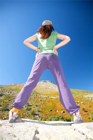 simsearch:400-06201867,k - woman trekking at gredos mountains in avila spain Stock Photo - Budget Royalty-Free & Subscription, Code: 400-05197700